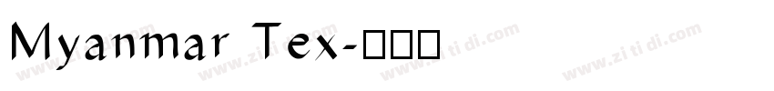 Myanmar Tex字体转换